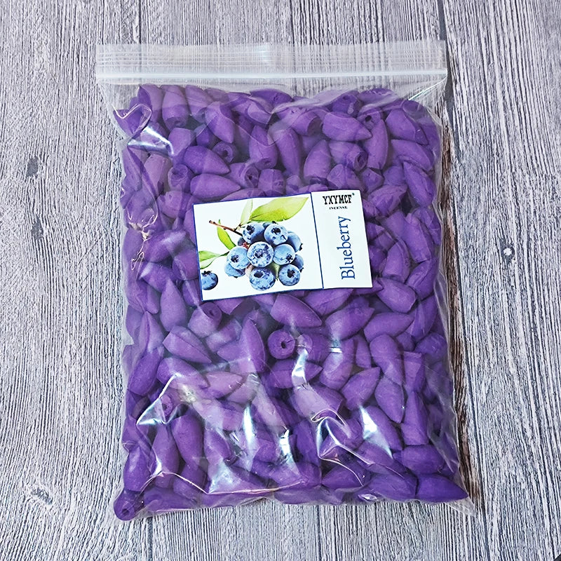 Backflow Incense Cones – Mixed Natural Scents for Waterfall Burners - 100g about 56pcs