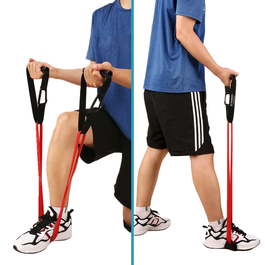 5-Pack Pull-Up Assist Bands Set – Resistance Bands with Door Anchor & Handles