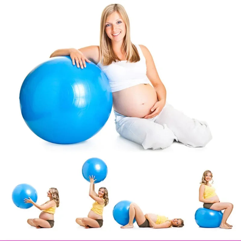 Durable PVC Yoga Ball with Textured Grip, Pump Can Be Selected 45/25cm