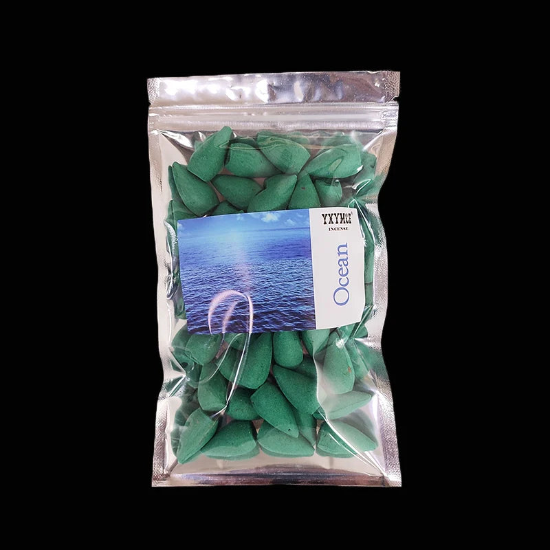 Backflow Incense Cones – Mixed Natural Scents for Waterfall Burners - 50pcs