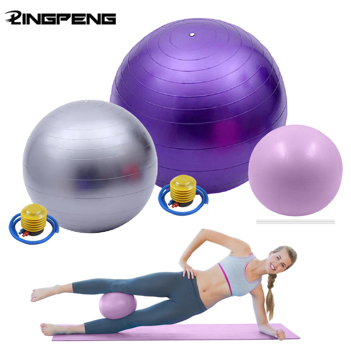 Anti-Burst Yoga & Pilates Ball – 25/55/75cm Fitness Sculpting Ball