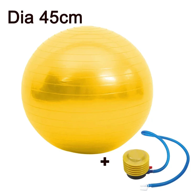 Durable PVC Yoga Ball with Textured Grip, Pump Can Be Selected 45/25cm