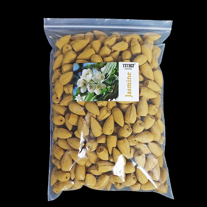 Backflow Incense Cones – Mixed Natural Scents for Waterfall Burners - 100g about 56pcs