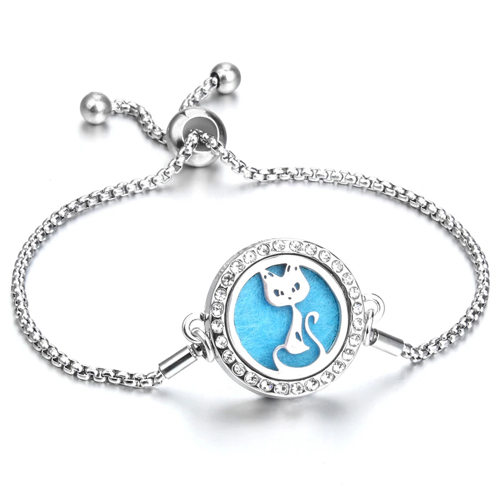Adjustable Aromatherapy Bracelet – Aroma Perfume Essential Oil Diffuser Jewelry