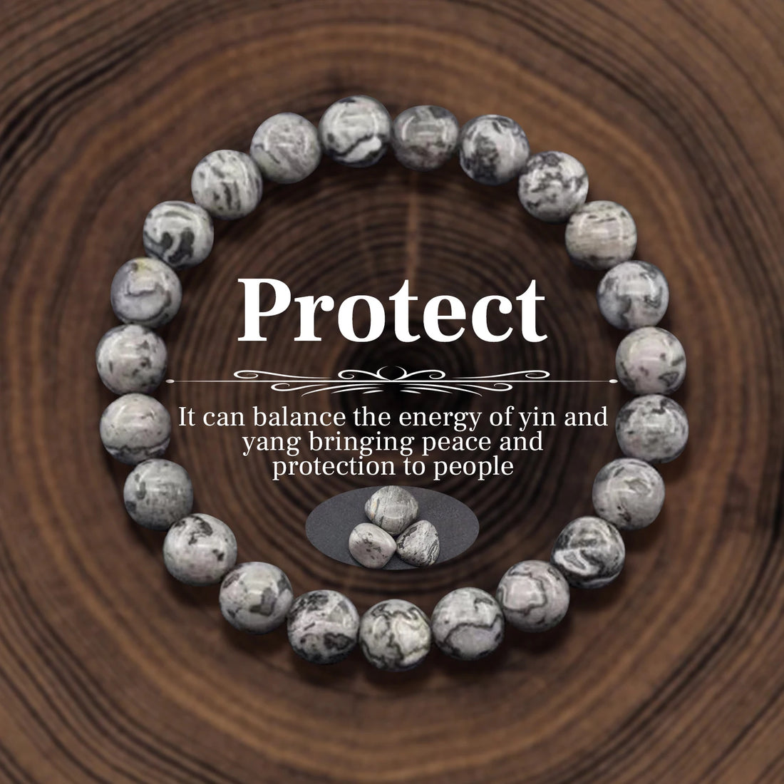 Natural Stone Beads Healing Bracelet for Men & Women