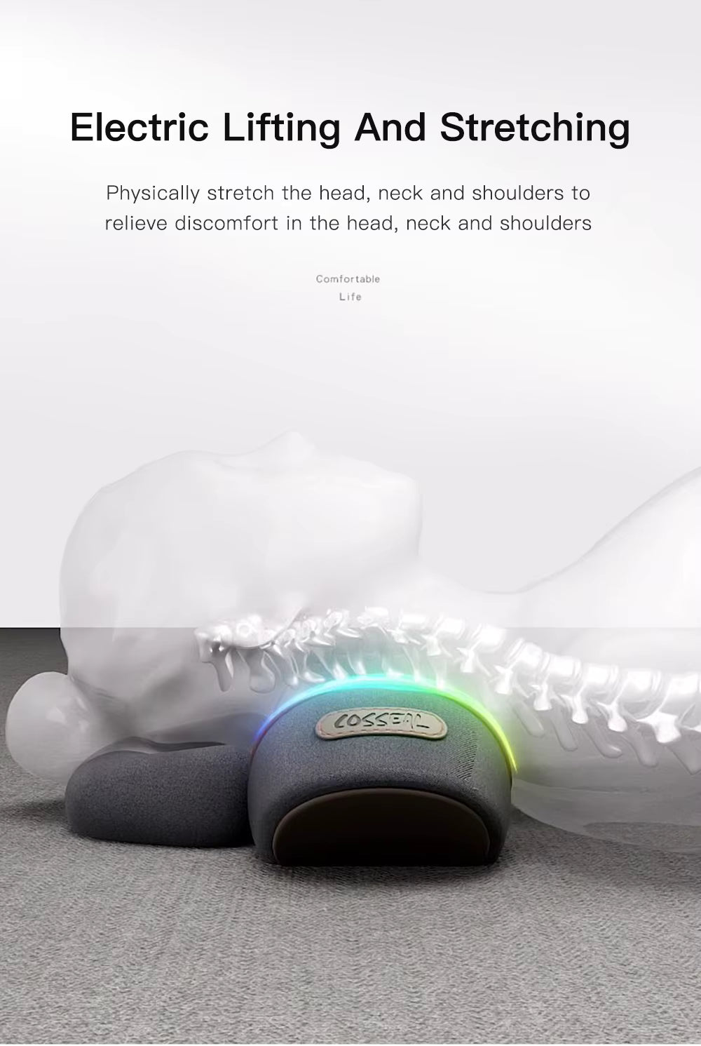 3 In 1 Neck Massager & Traction Pillow