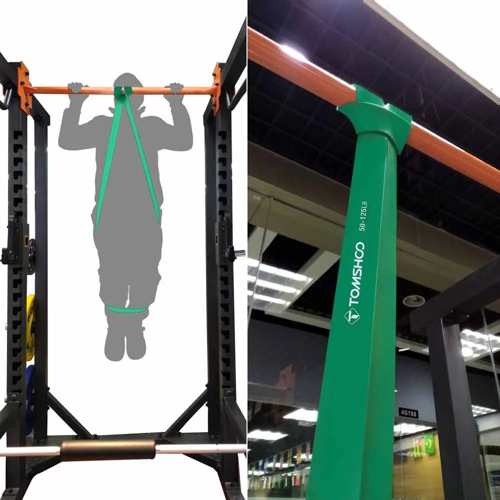 5-Pack Pull-Up Assist Bands Set – Resistance Bands with Door Anchor & Handles