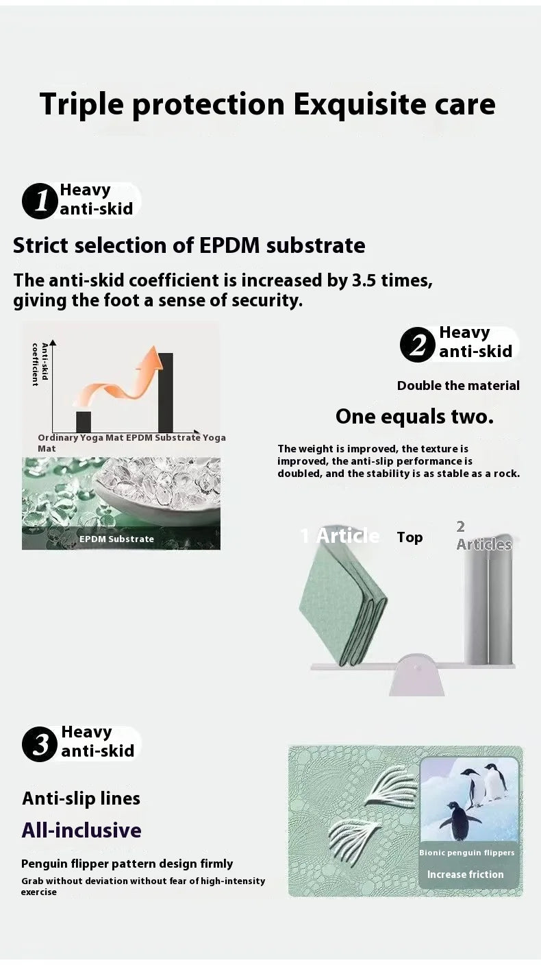 Foldable Anti-Slip Yoga & Nap Mat – Portable Thick Floor Mat for Home & Travel