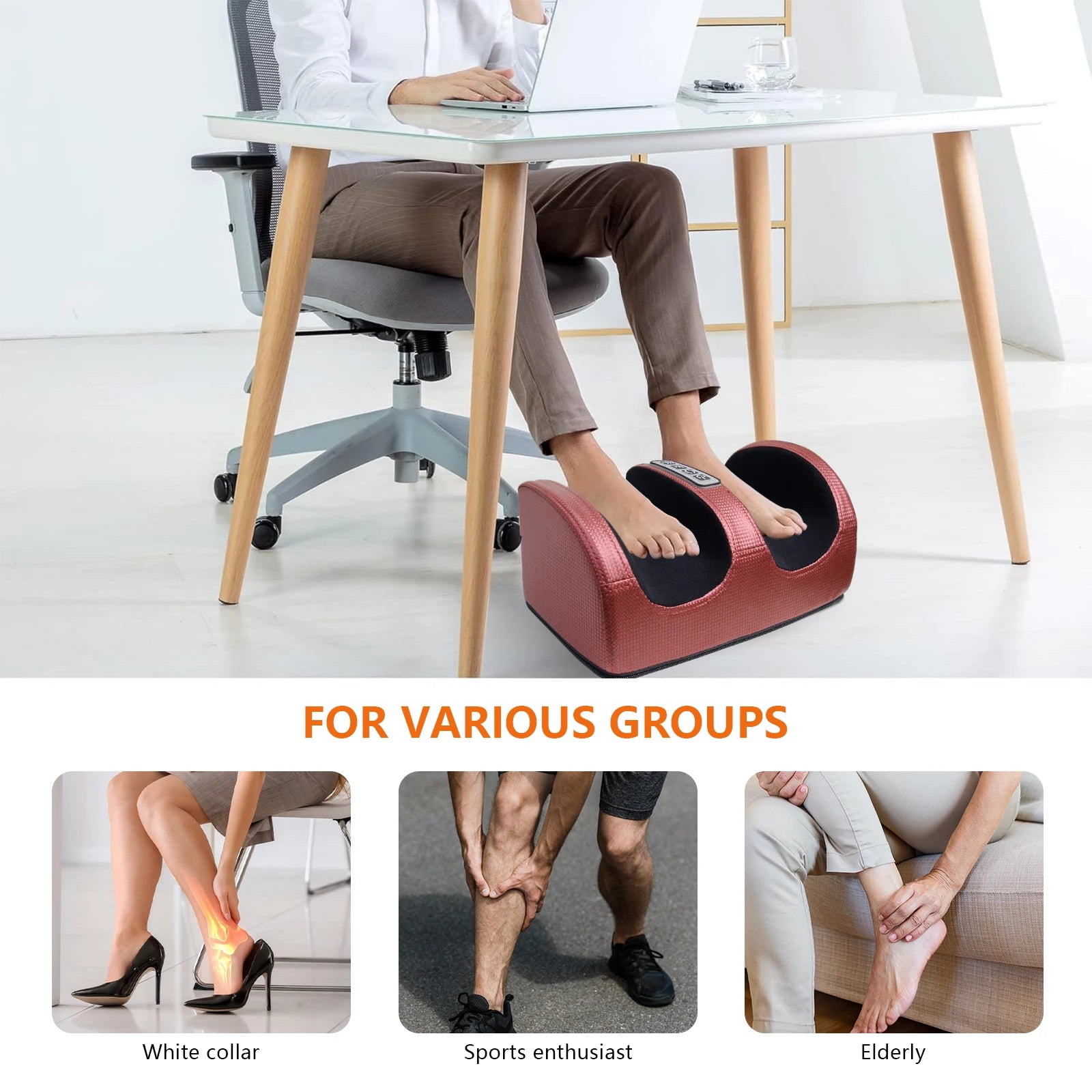 Electric Foot & Leg Massager with Heat