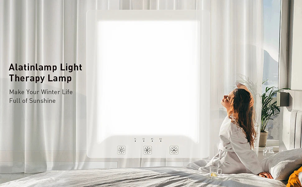 10,000 Lux Full Spectrum SAD Lamp – Adjustable Brightness & Color Temperature
