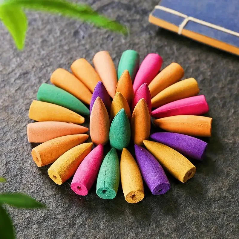 Backflow Incense Cones – Mixed Natural Scents for Waterfall Burners