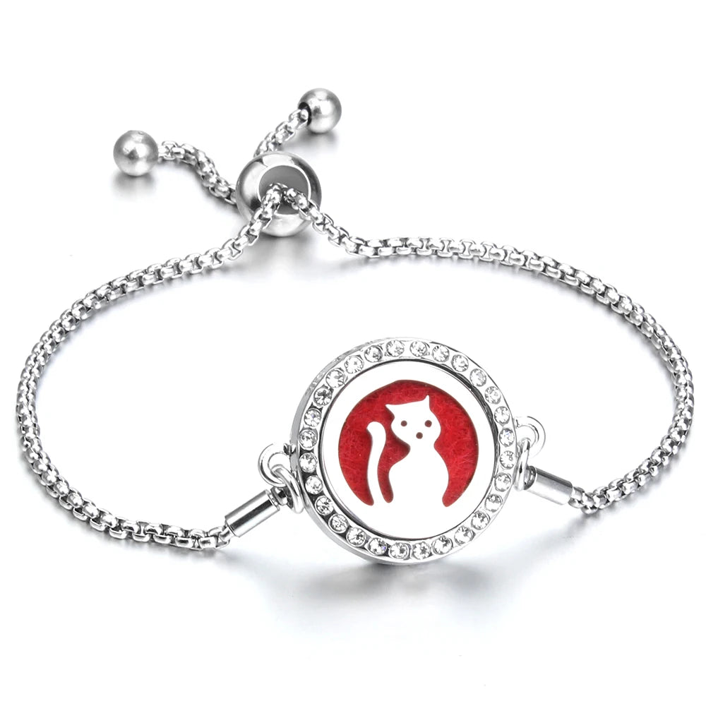 Adjustable Aromatherapy Bracelet – Aroma Perfume Essential Oil Diffuser Jewelry