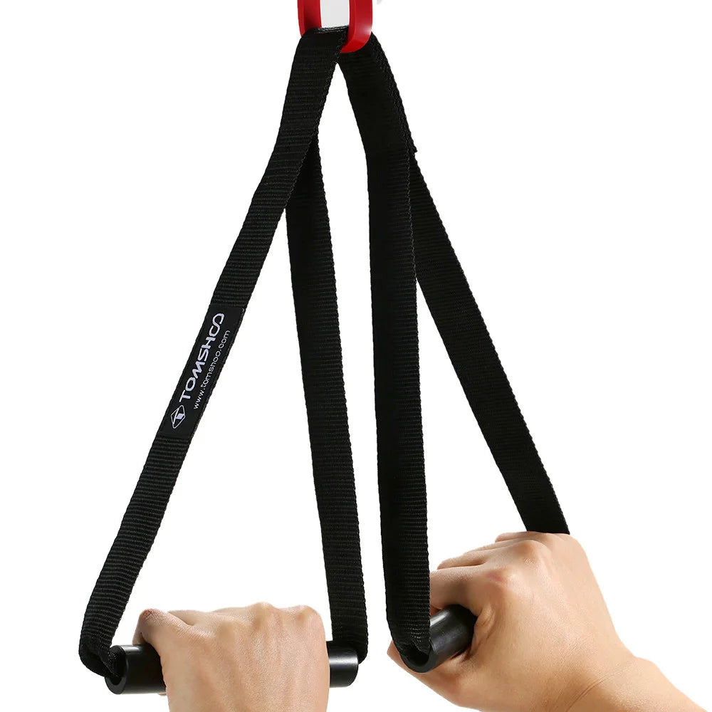 5 Pack Pull Up Assist Bands - Set Resistance Loop Bands with Door Anchor and Handles