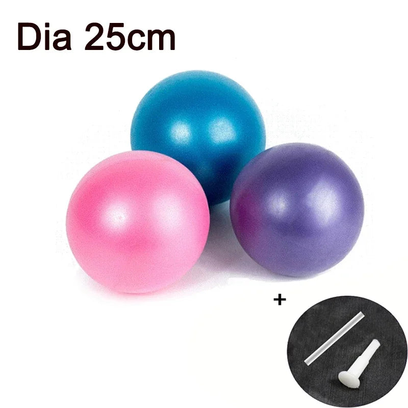 Durable PVC Yoga Ball with Textured Grip, Pump Can Be Selected 45/25cm
