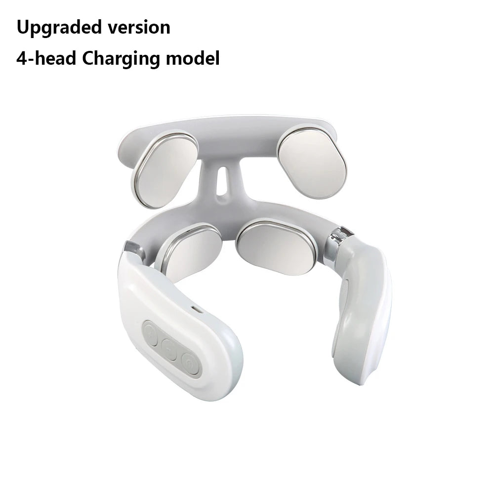 Portable Smart Neck Massager – USB Rechargeable Deep Tissue Cervical Relief Device