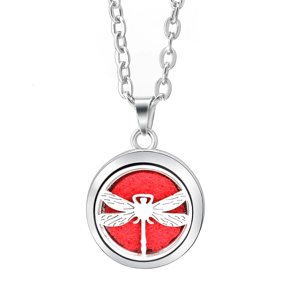 Essential Oil Diffuser Necklace – Stainless Steel Locket Pendant