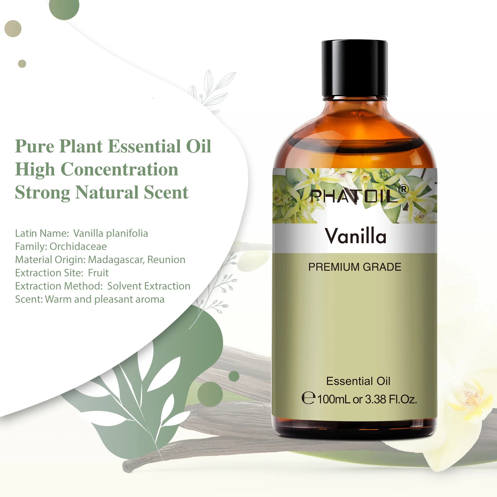 PHATOIL 100ml Essential Oil – Natural Plant Aromatherapy Fragrance