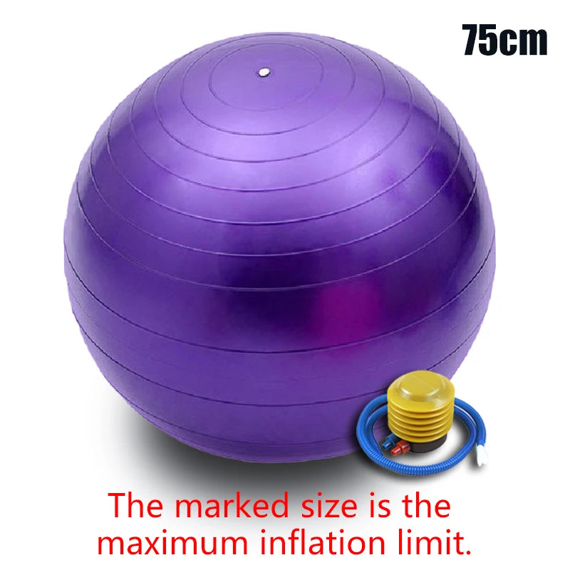 Anti-Burst Yoga & Pilates Ball – 25/55/75cm Fitness Sculpting Ball