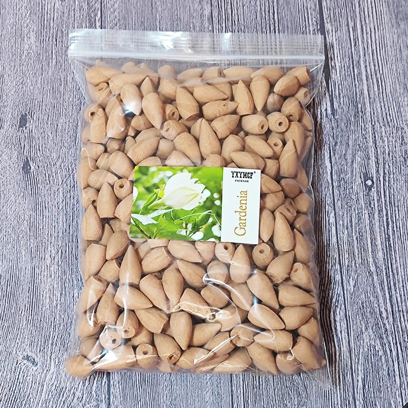 Backflow Incense Cones – Mixed Natural Scents for Waterfall Burners - 100g about 56pcs