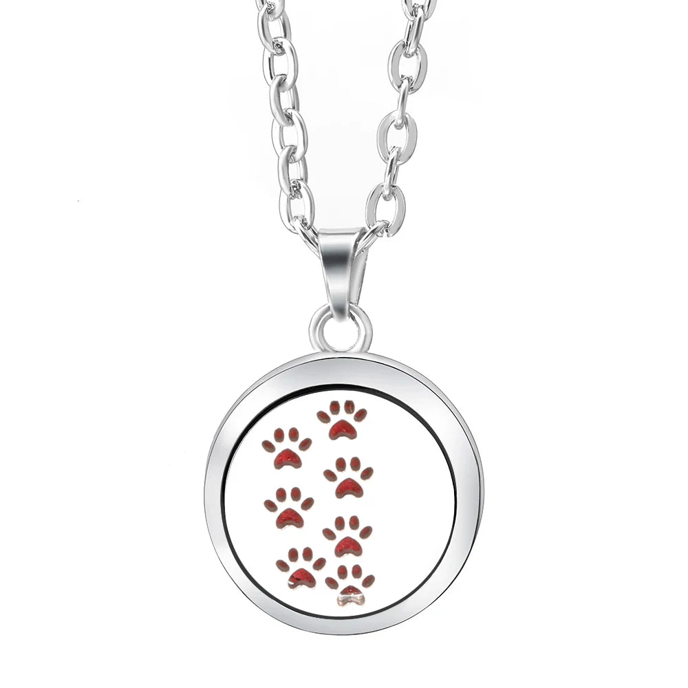 Essential Oil Diffuser Necklace – Stainless Steel Locket Pendant