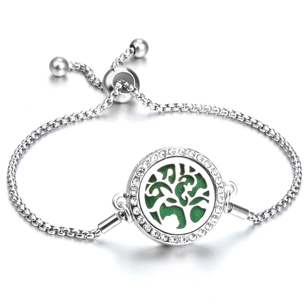 Adjustable Aromatherapy Bracelet – Aroma Perfume Essential Oil Diffuser Jewelry