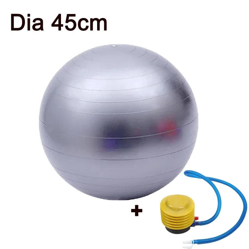 Durable PVC Yoga Ball with Textured Grip, Pump Can Be Selected 45/25cm