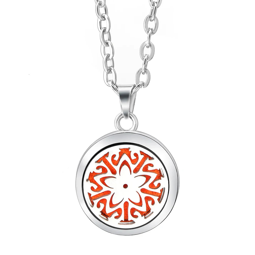 Essential Oil Diffuser Necklace – Stainless Steel Locket Pendant