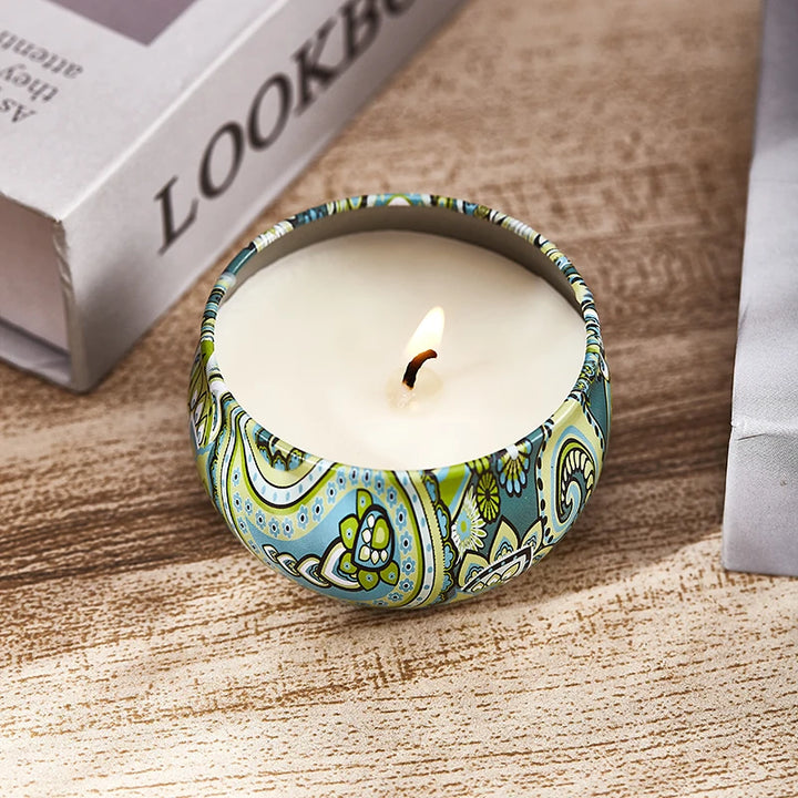 Obisesio 4pc & 12pc Scented Soy Candle Set – Aromatherapy Gift for Home & Friends