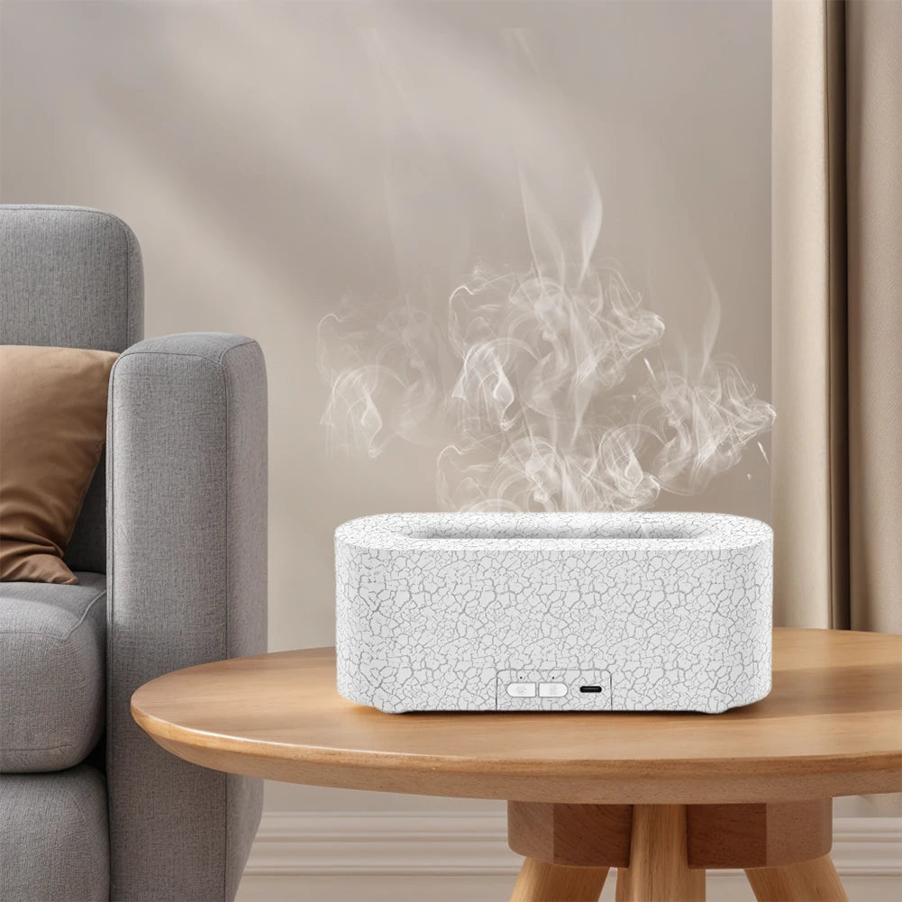 USB 7-Color Flame Humidifier & Aromatherapy Diffuser