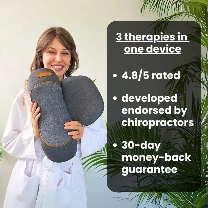Okayso 3-in-1 Neck Traction & Massager Pillow