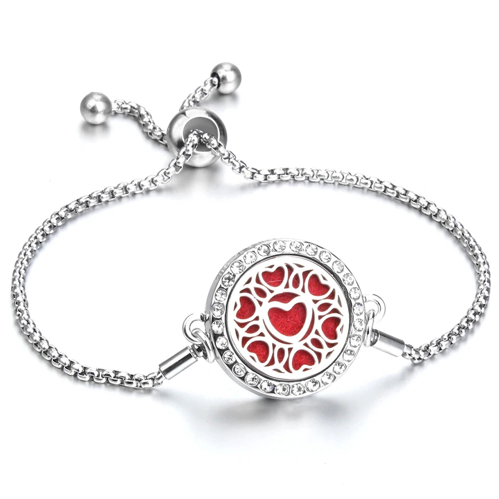 Adjustable Aromatherapy Bracelet – Aroma Perfume Essential Oil Diffuser Jewelry
