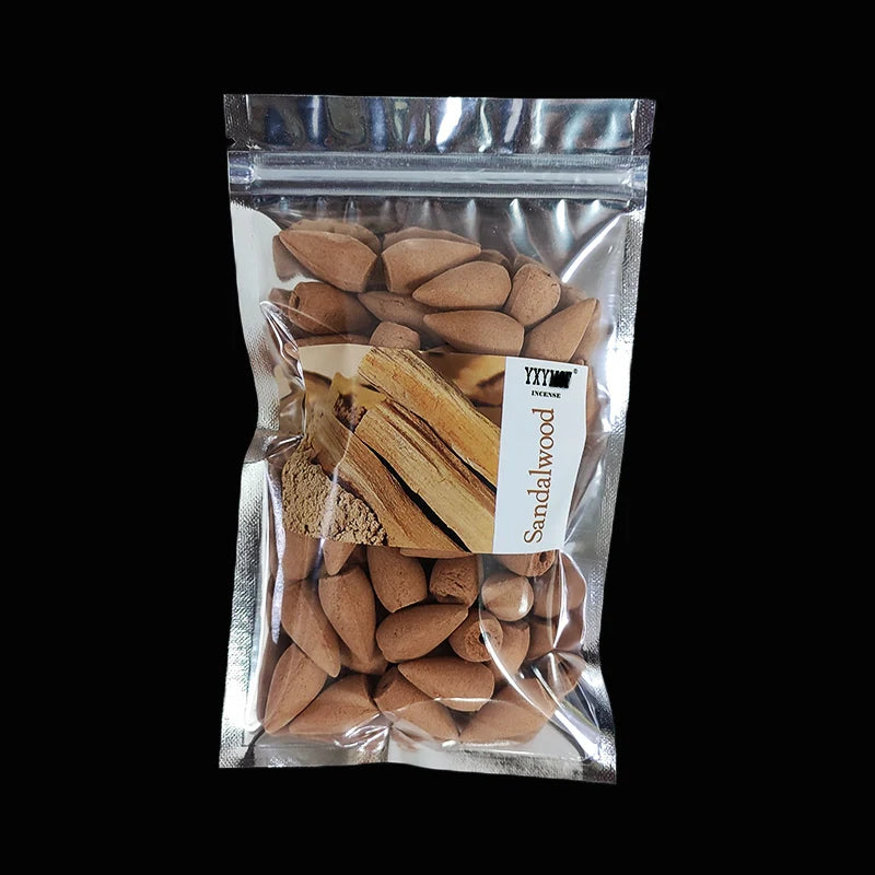 Backflow Incense Cones – Mixed Natural Scents for Waterfall Burners - 50pcs