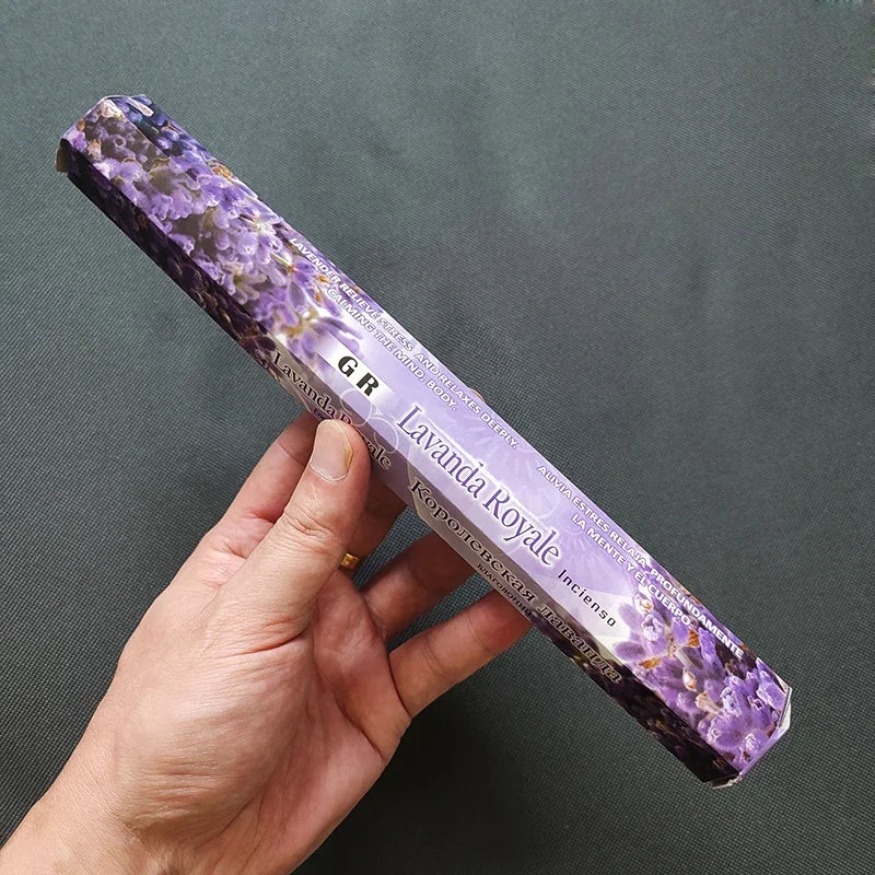 20 Sticks Indian Incense – White Sage, Lavender, Sea Breeze & More for Meditation & Yoga