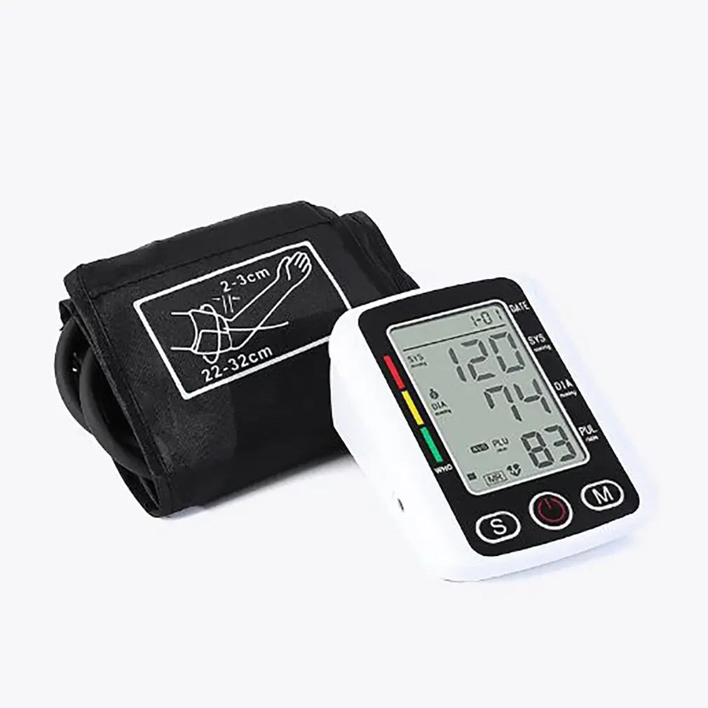 Digital Arm Blood Pressure Monitor – LCD Portable BP Meter