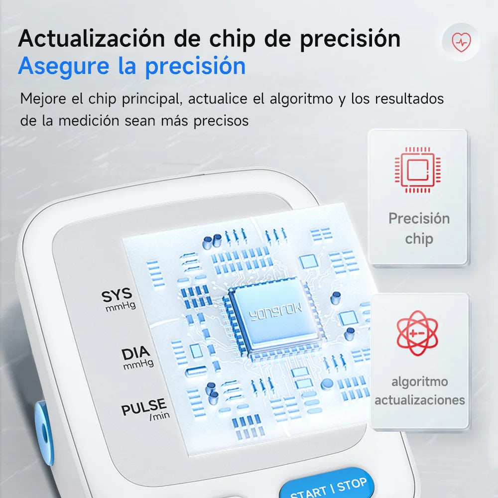 Portable Digital Upper Arm Blood Pressure Monitor Measurement Tool Rechargeable