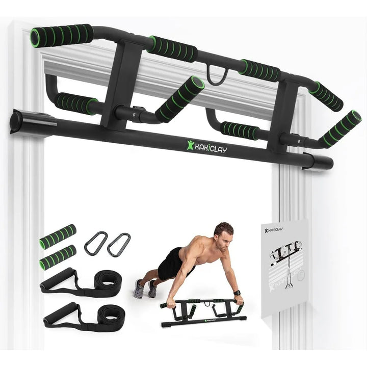 2025 Multi-Grip Pull-Up Bar – Ergonomic Doorway Workout Bar (440lbs Capacity)