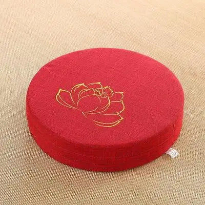 40x6cm Linen Meditation Cushion & Yoga Mat