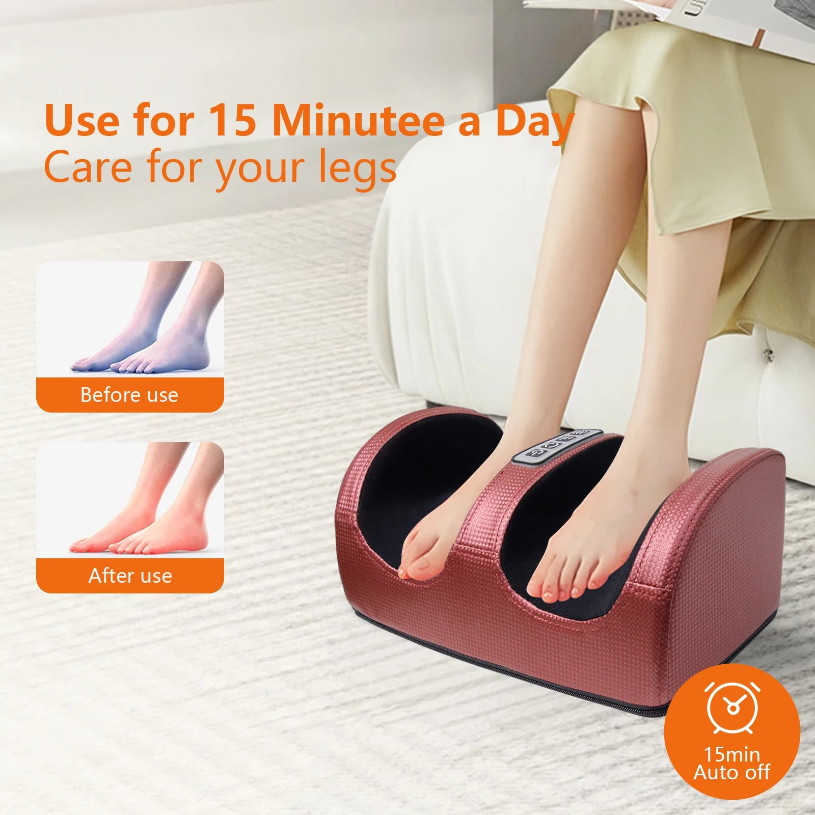 Electric Foot & Leg Massager with Heat