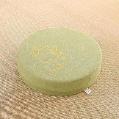 40x6cm Linen Meditation Cushion & Yoga Mat