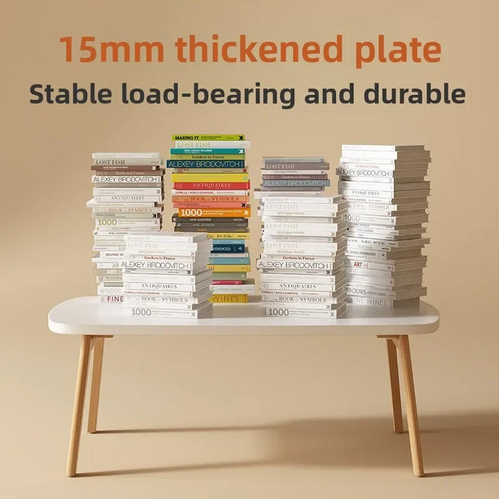 Foldable Solid Wood Coffee Table – Small Apartment Living Room Furniture