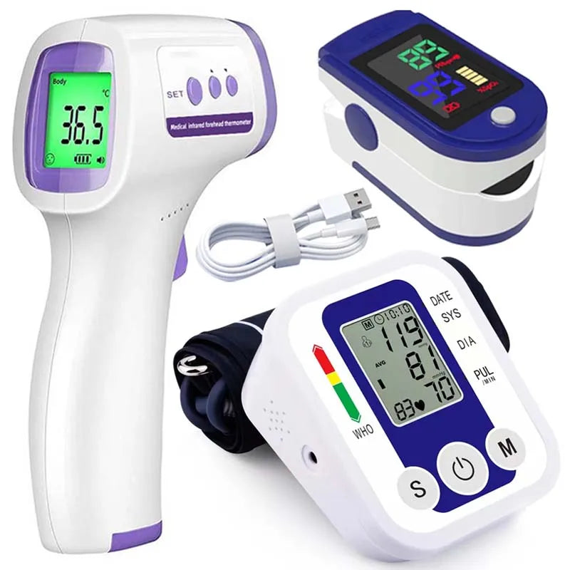 Digital Arm Blood Pressure Monitor – LCD Portable BP Meter
