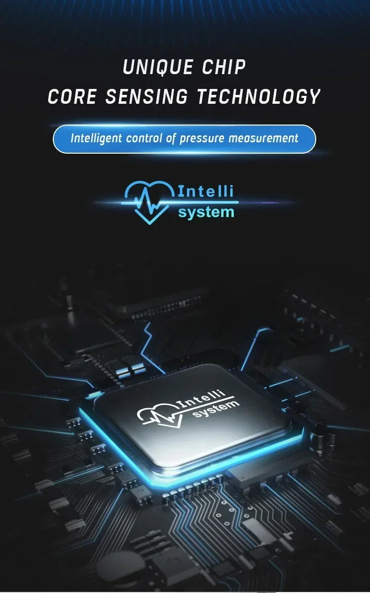 LED Rechargeable Wrist Blood Pressure Monitor – Multilingual Voice Broadcast