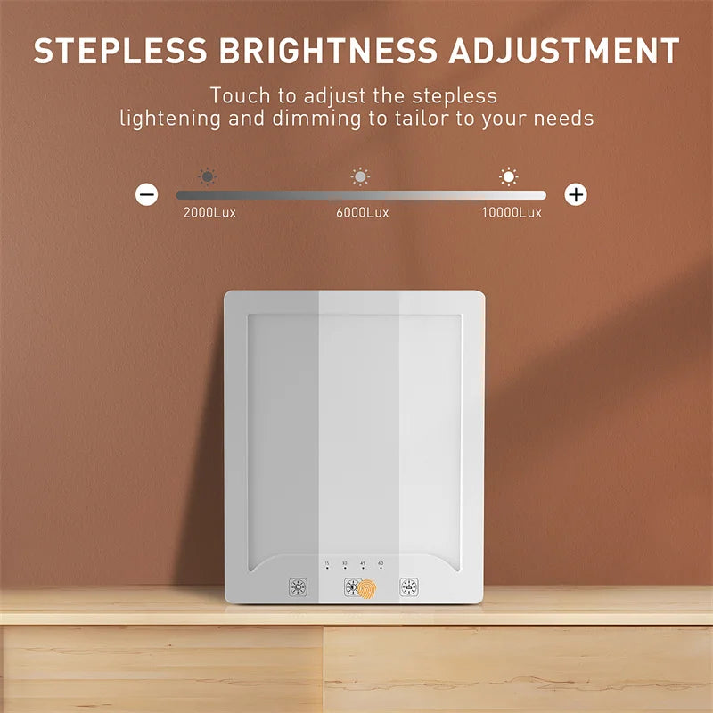 10,000 Lux Full Spectrum SAD Lamp – Adjustable Brightness & Color Temperature