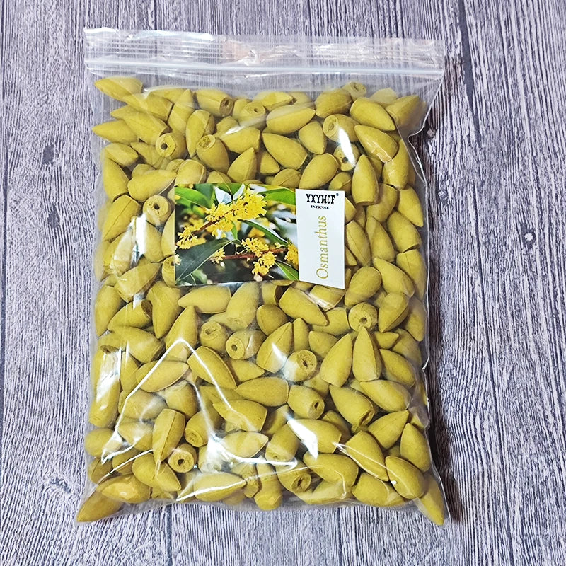 Backflow Incense Cones – Mixed Natural Scents for Waterfall Burners - 100g about 56pcs