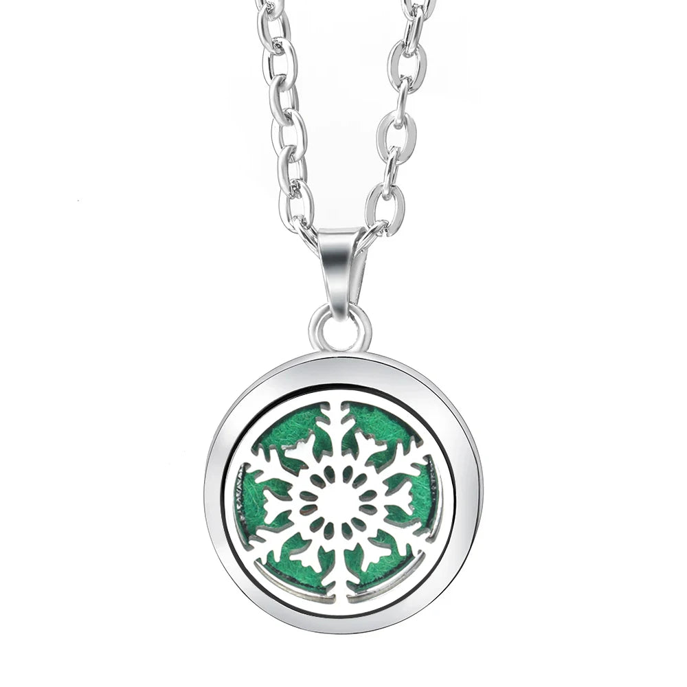 Essential Oil Diffuser Necklace – Stainless Steel Locket Pendant