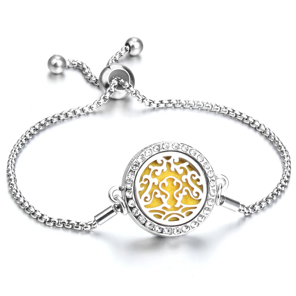 Adjustable Aromatherapy Bracelet – Aroma Perfume Essential Oil Diffuser Jewelry