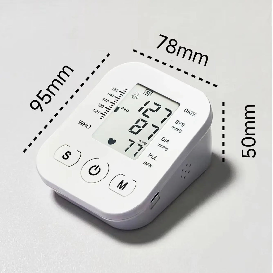 Digital Arm Blood Pressure Monitor – LCD Portable BP Meter